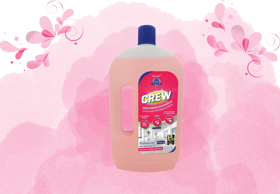 Crew Disinfectant Floor Cleaner (Floral) 1L
